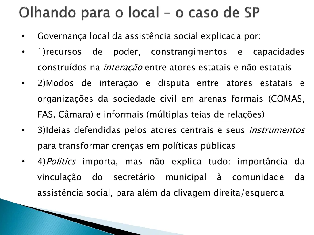 governan a local da assist ncia social explicada