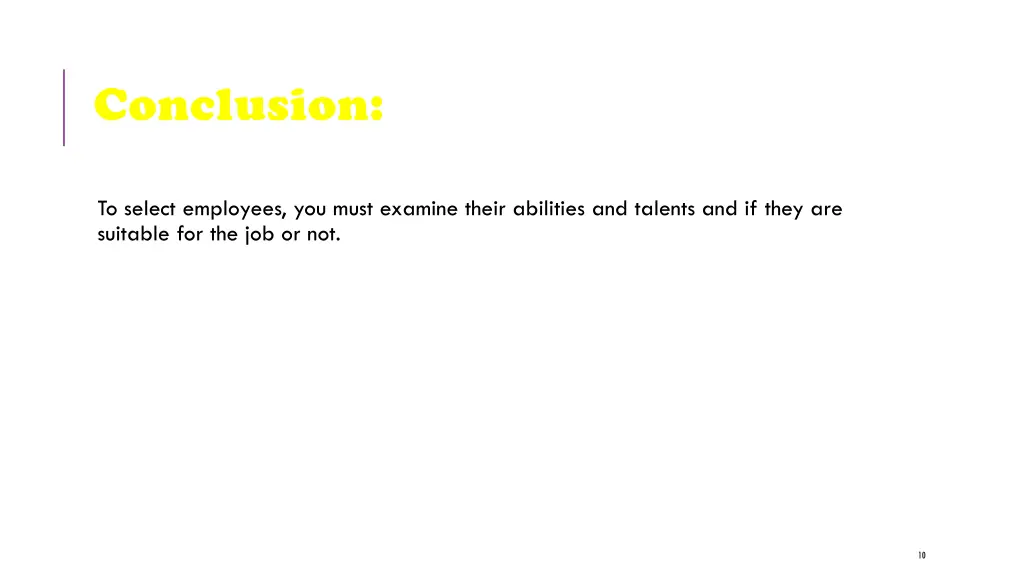 conclusion