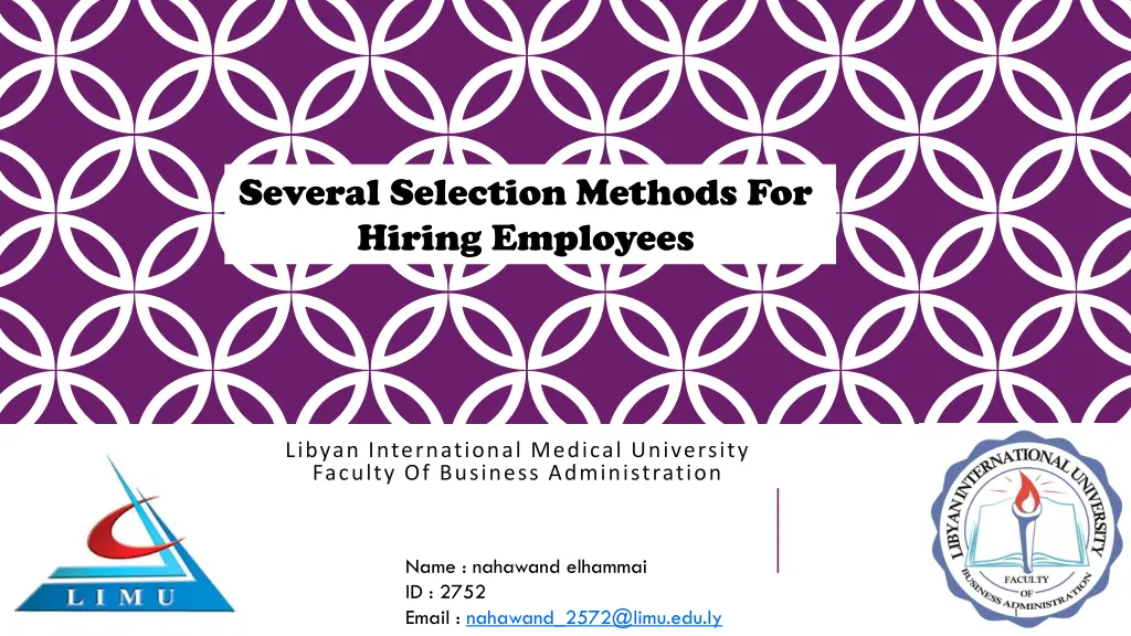 several selection methods for hiring employees