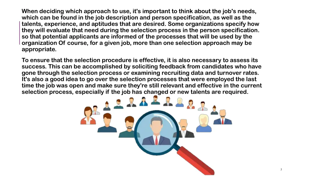 when deciding which approach
