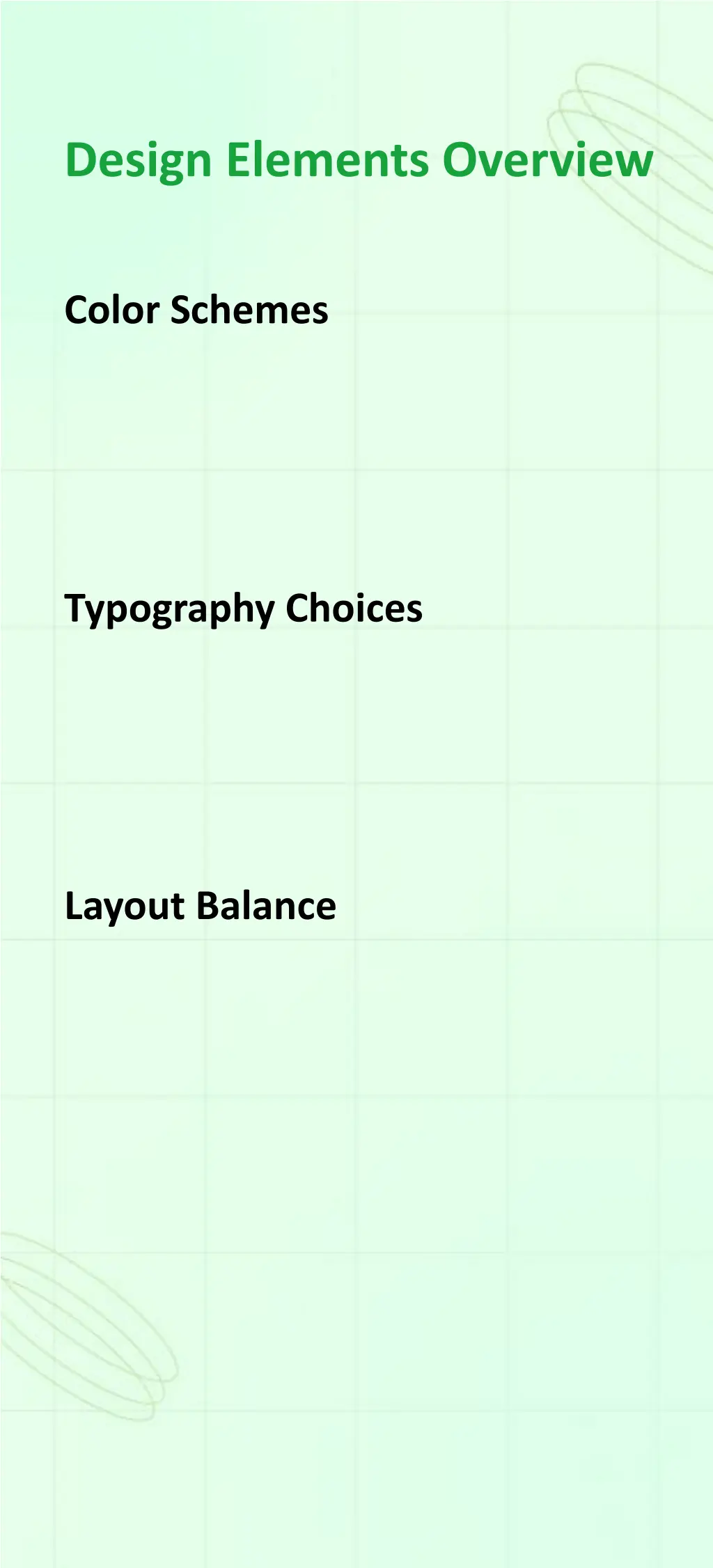 design elements overview