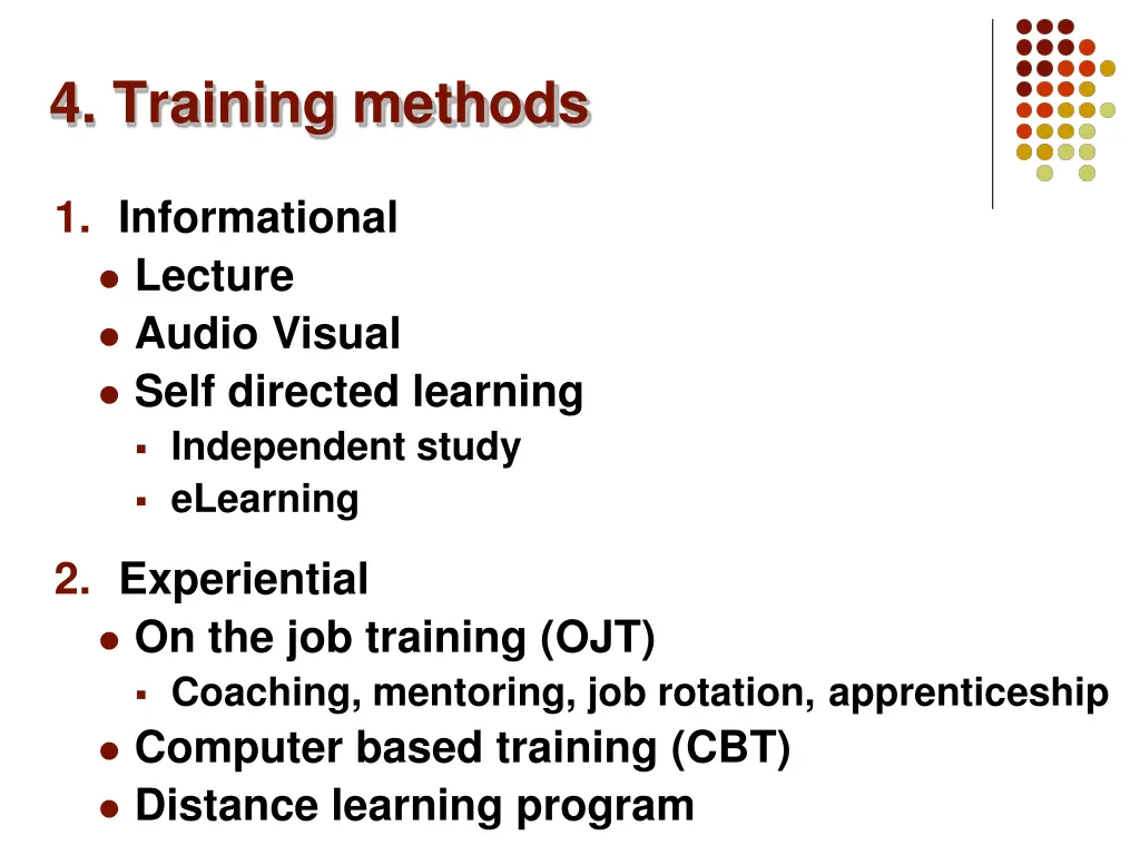 4 training methods 1