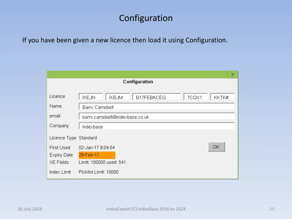 configuration