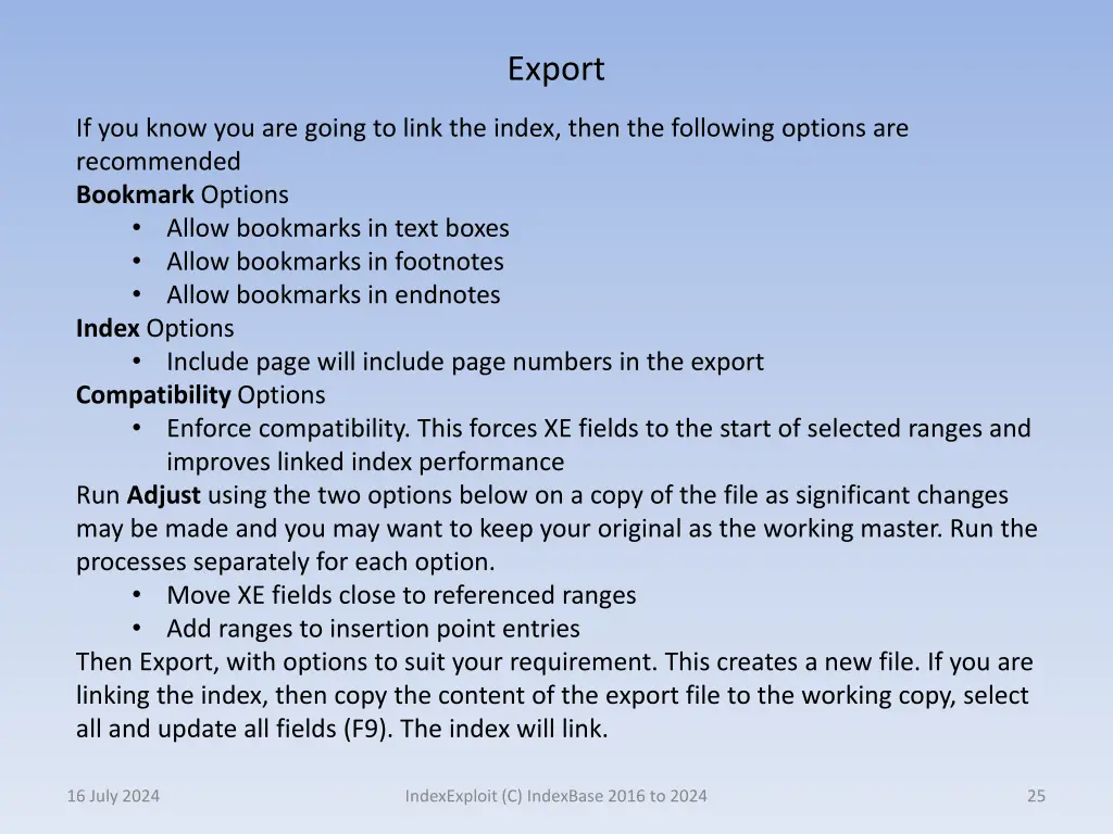 export