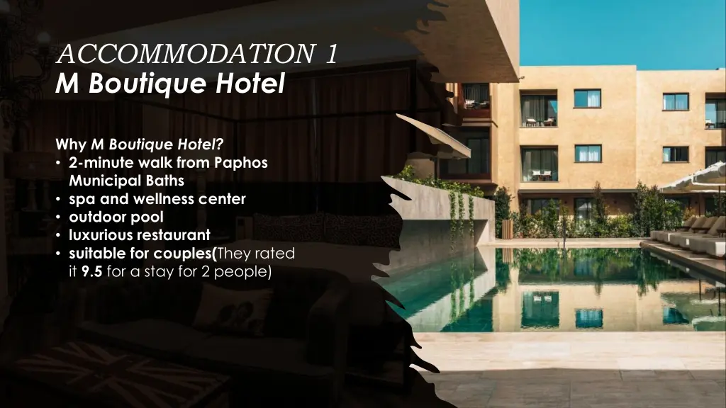 accommodation 1 m boutique hotel