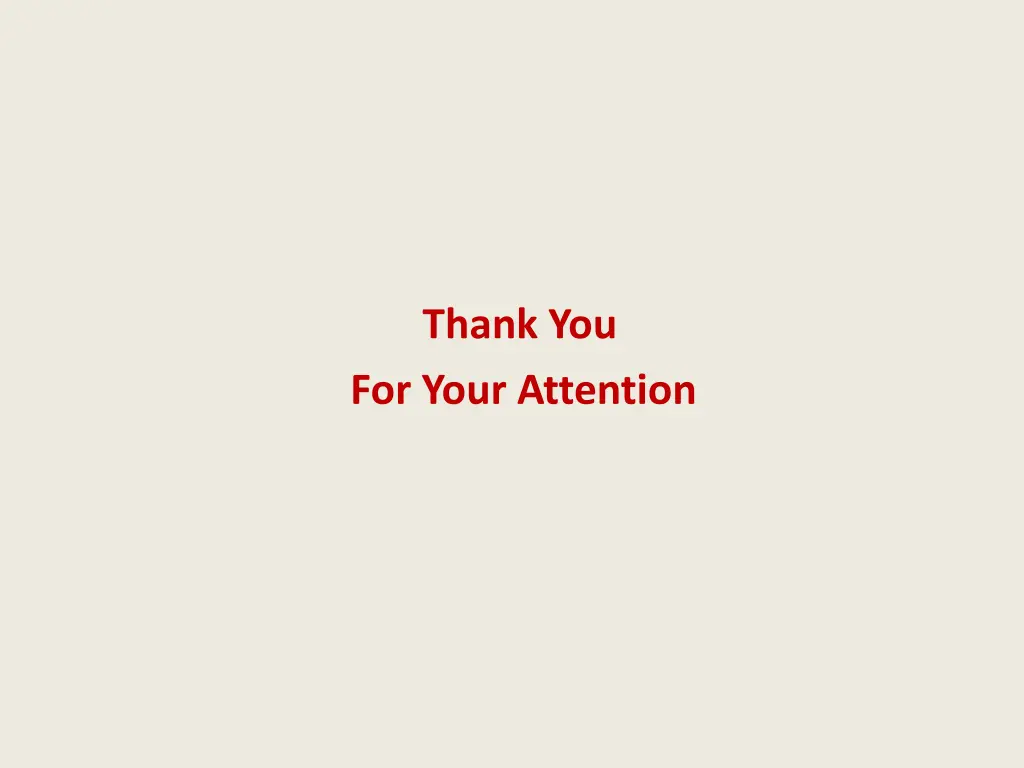 thank you for your attention