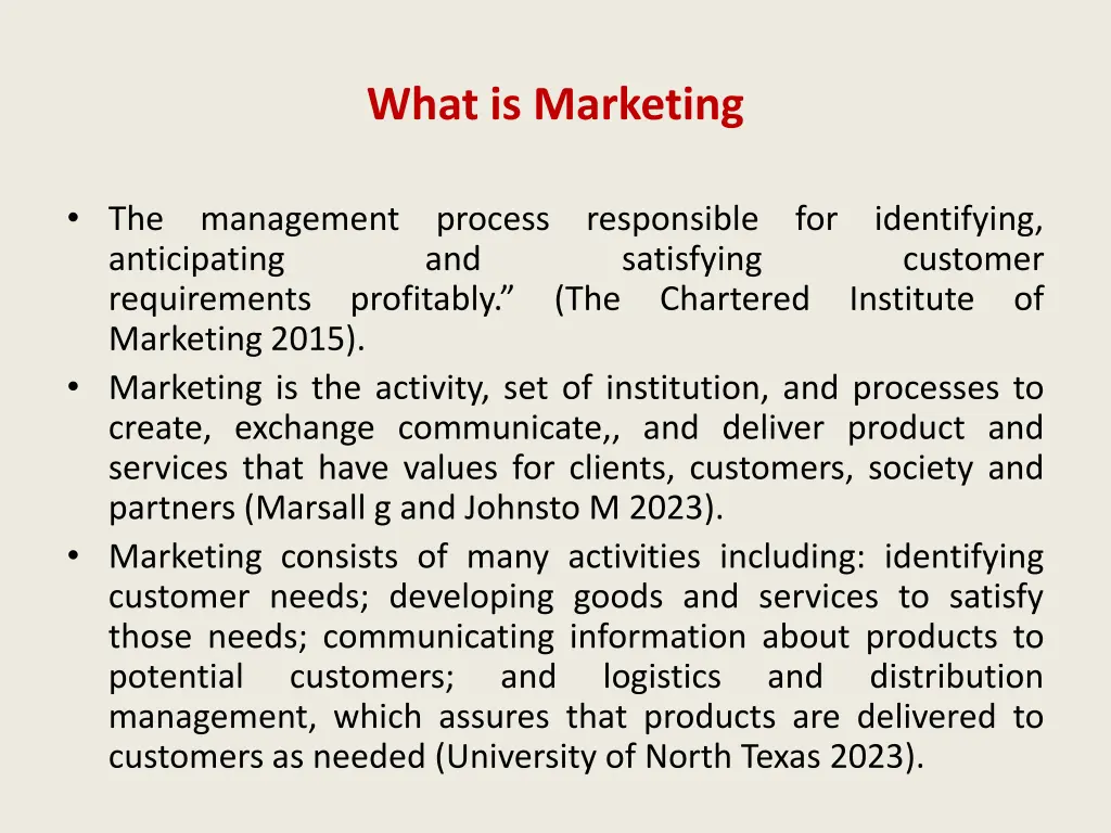 what is marketing