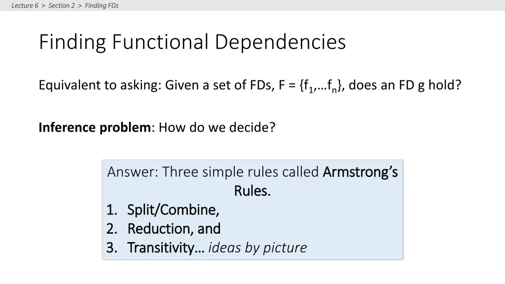 lecture 6 section 2 finding fds lecture 6 section 4