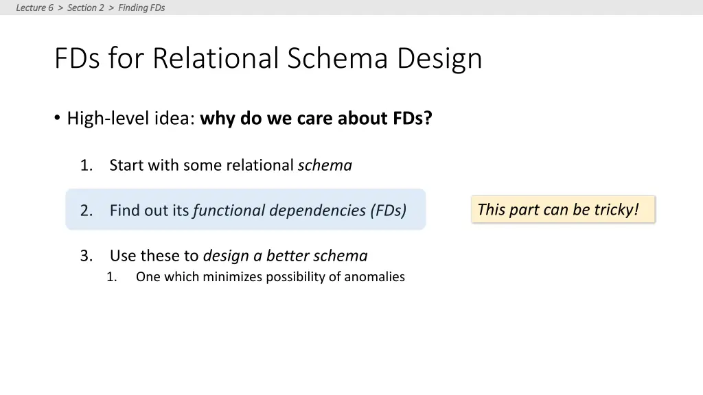lecture 6 section 2 finding fds lecture 6 section