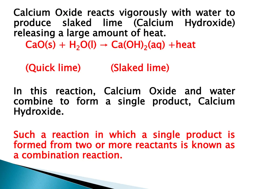 calcium produce releasing