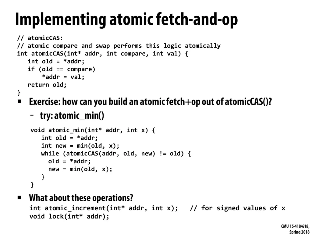 atomiccas atomic compare and swap performs this