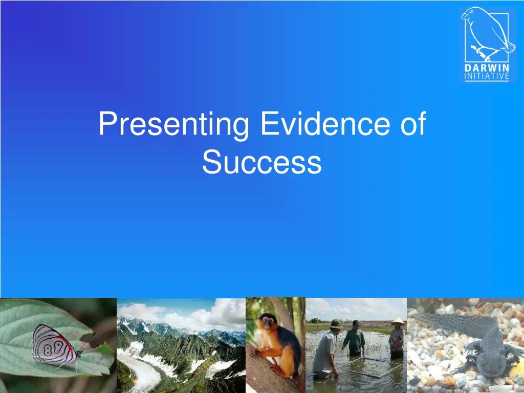 presenting evidence of success