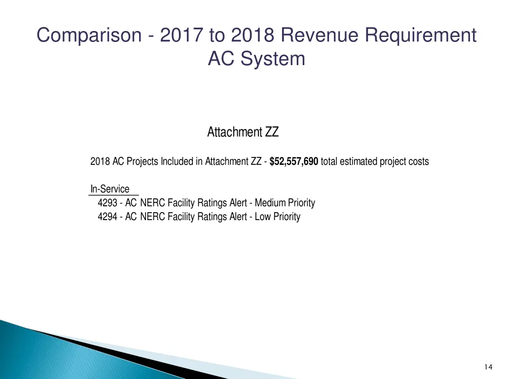 comparison 2017 to 2018 revenue requirement 7