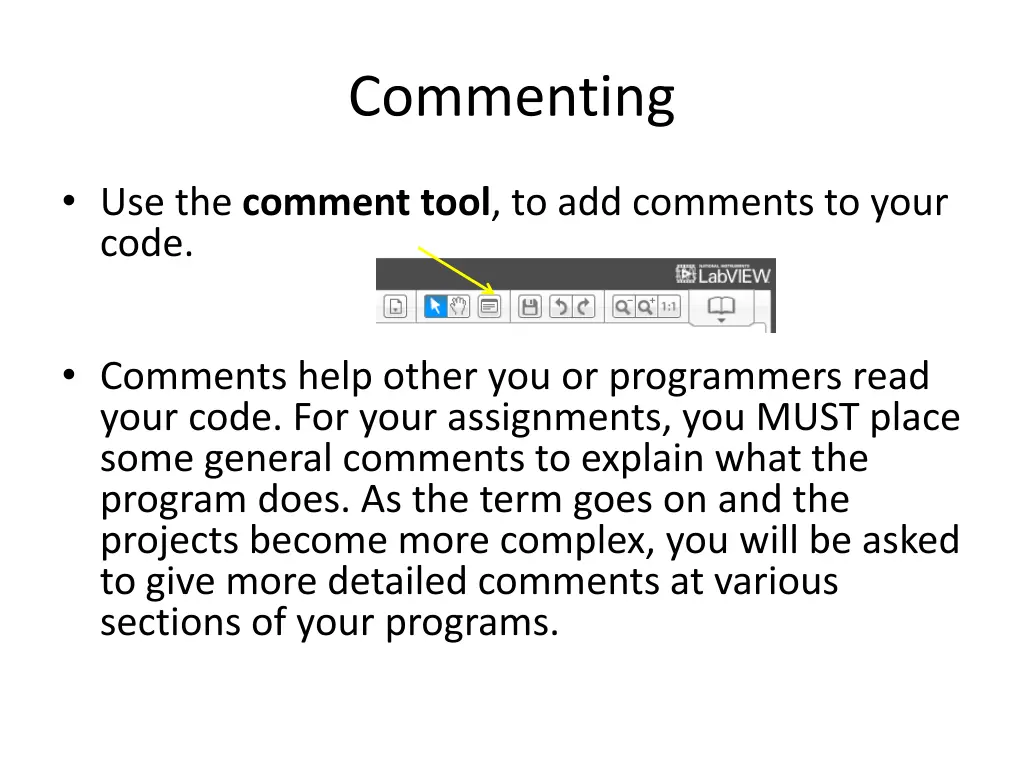 commenting