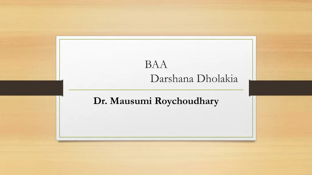 baa darshana dholakia