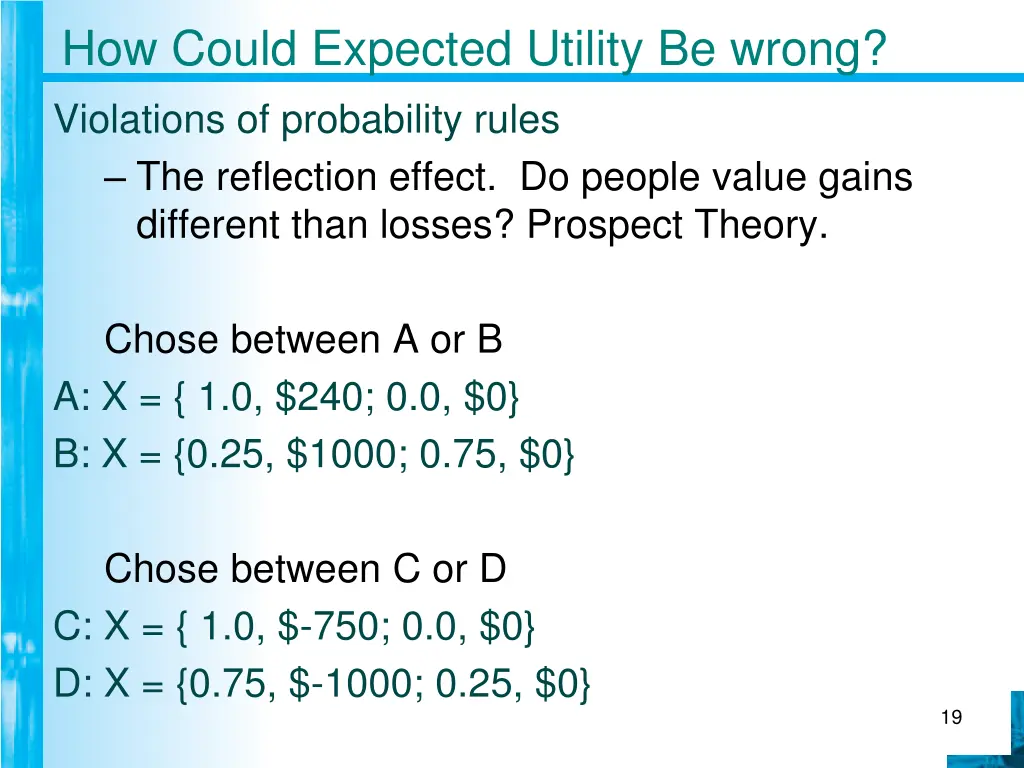how could expected utility be wrong violations