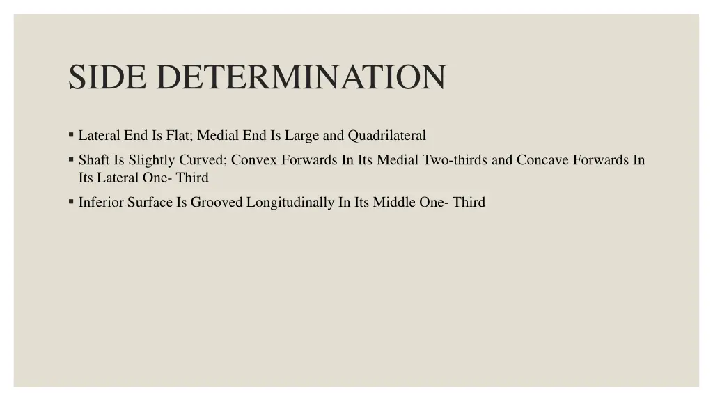 side determination
