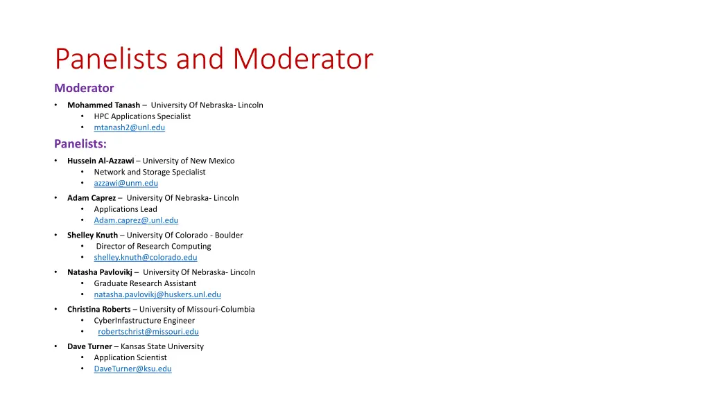 panelists and moderator moderator mohammed tanash