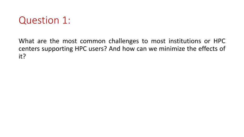 question 1