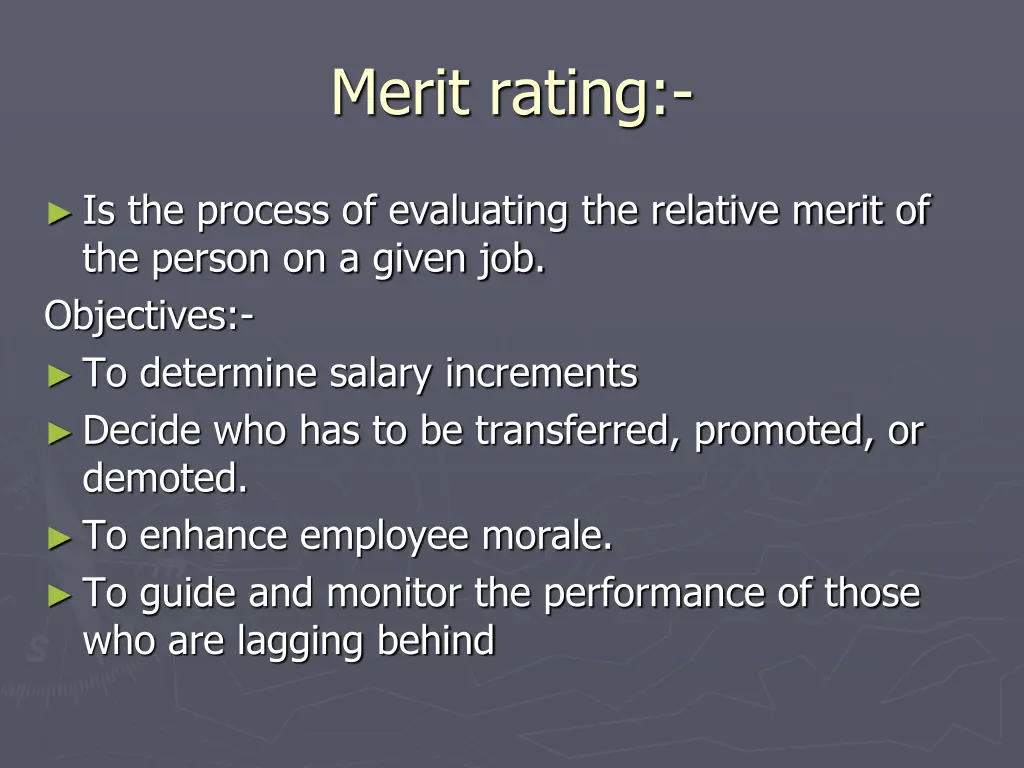 merit rating