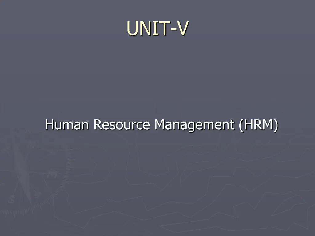 unit v