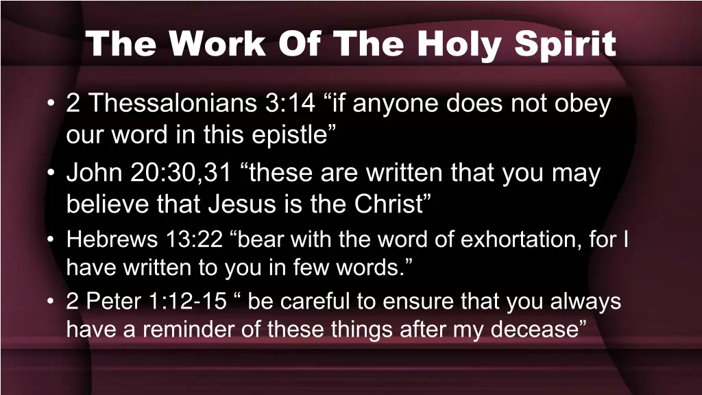 the work of the holy spirit 6