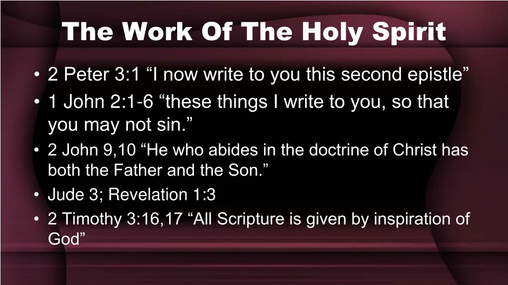 the work of the holy spirit 7