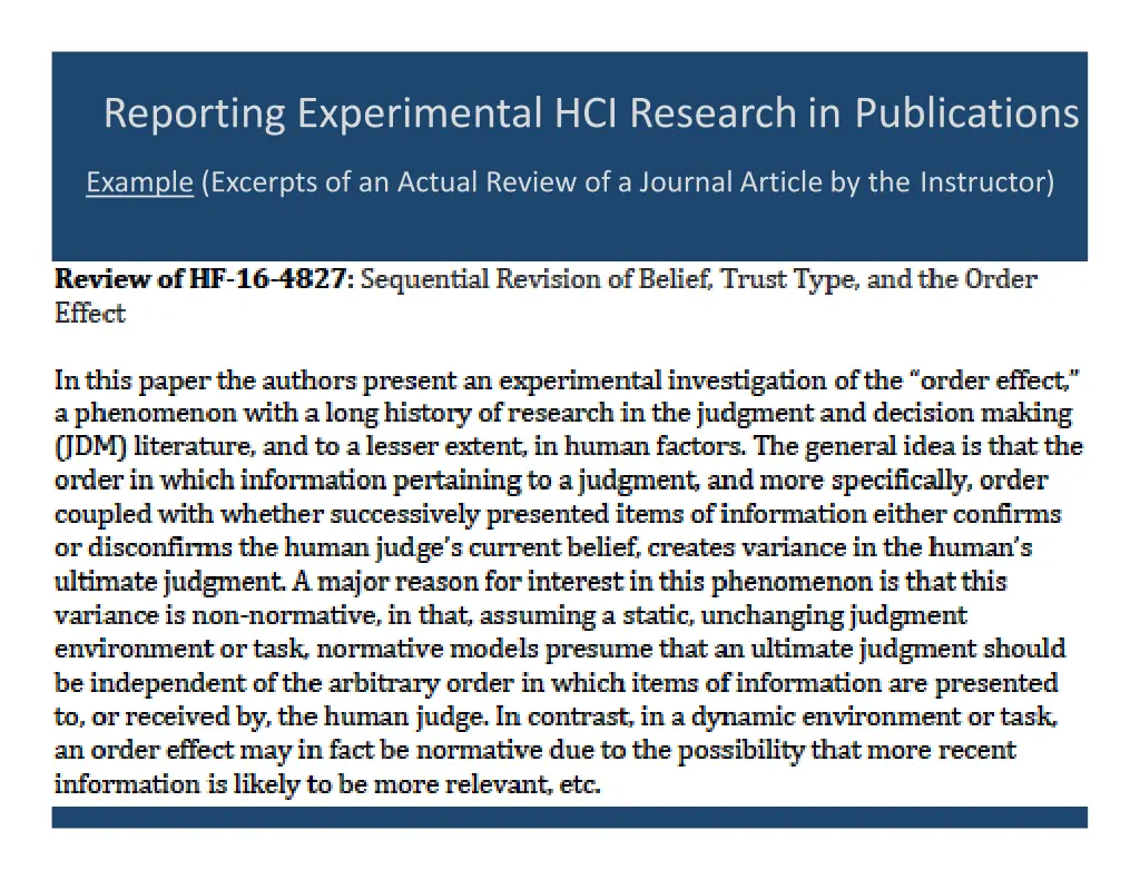 reporting experimental hci research 11