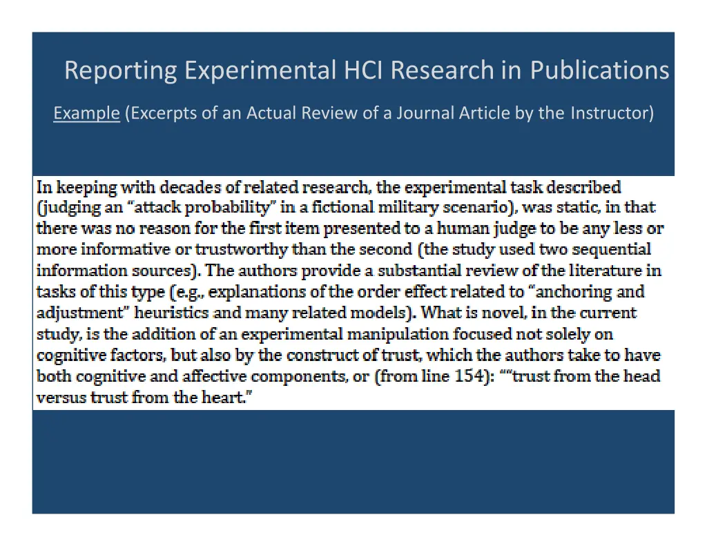 reporting experimental hci research 12