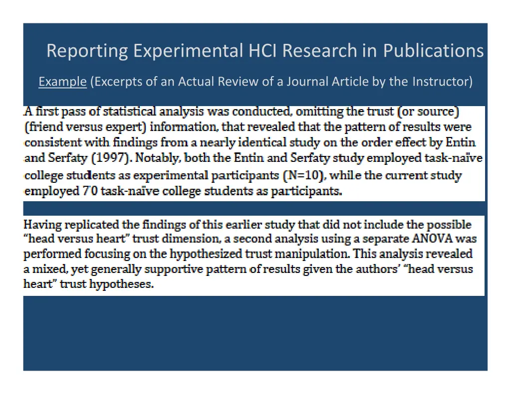 reporting experimental hci research 14