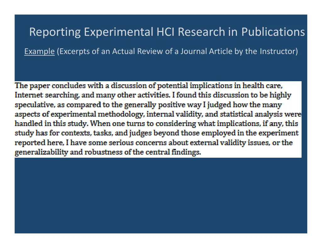 reporting experimental hci research 16