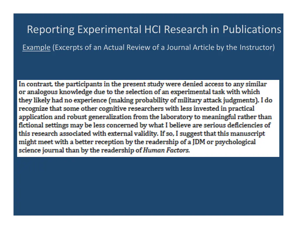 reporting experimental hci research 18