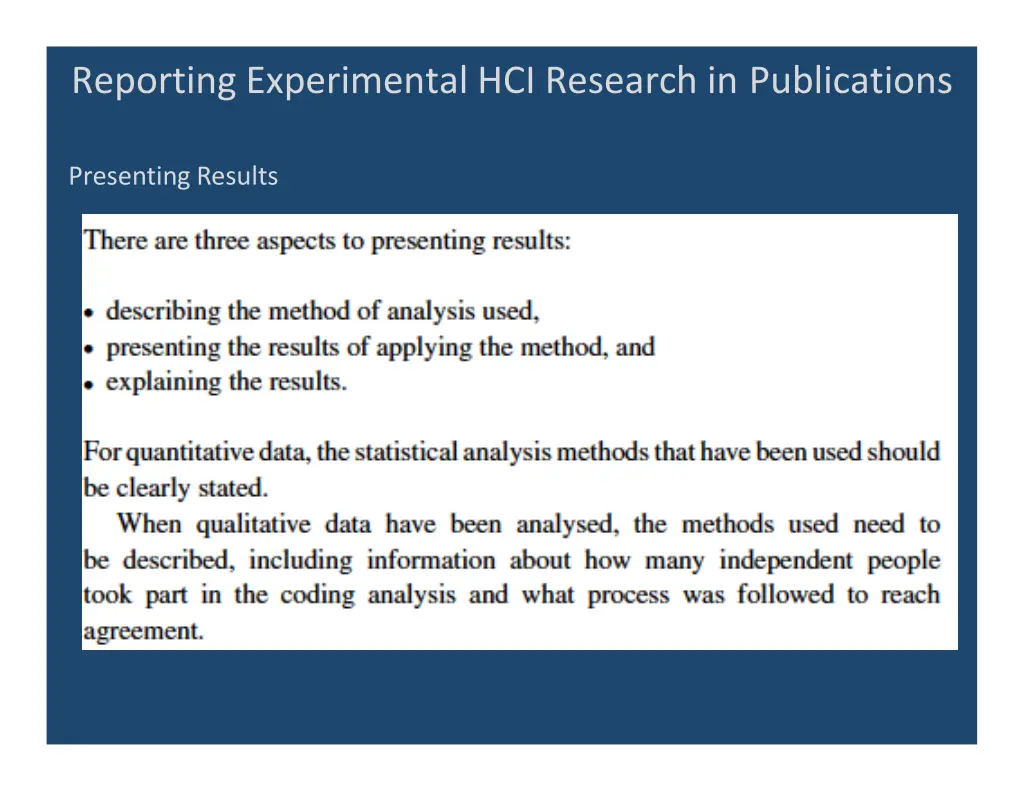 reporting experimental hci research 19