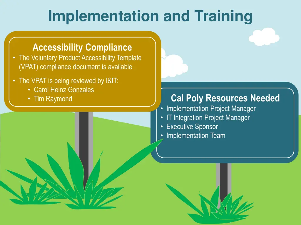implementation and training