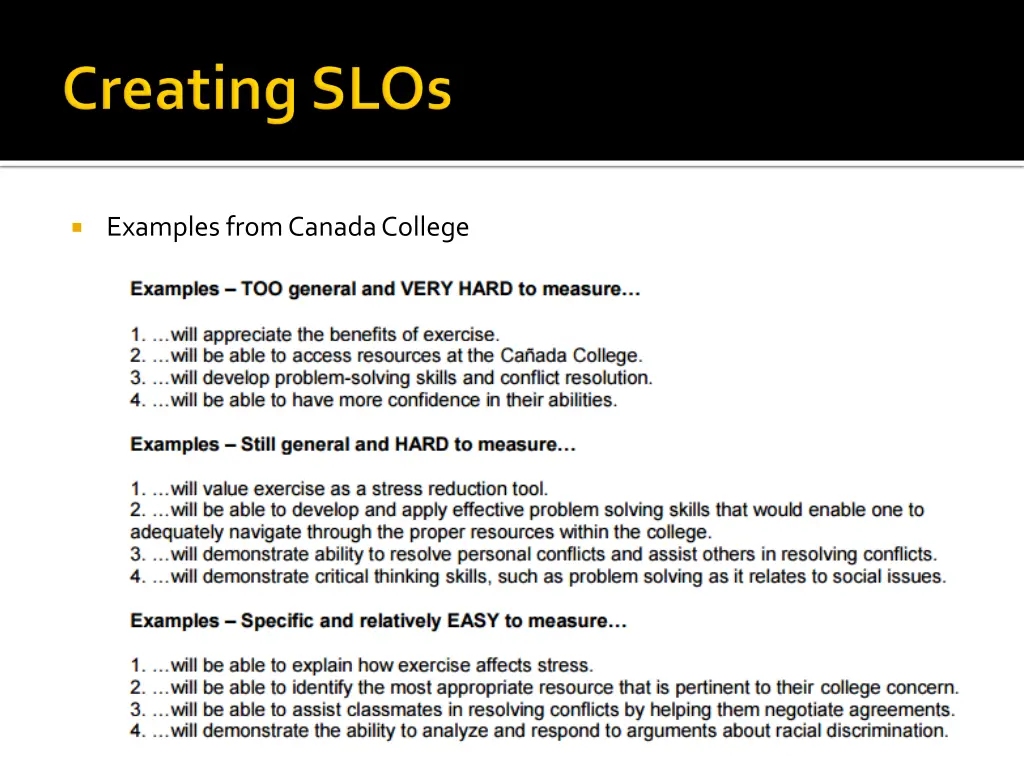 examples from canada college