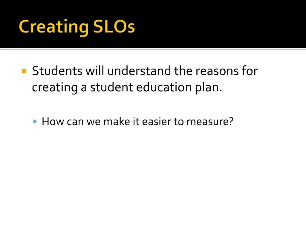 students will understand the reasons for creating 1