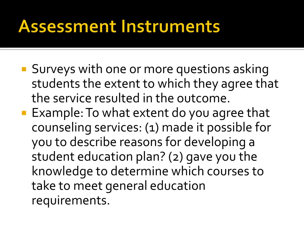 surveys with one or more questions asking