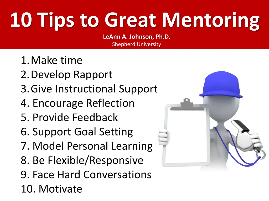 10 tips to great mentoring leann a johnson
