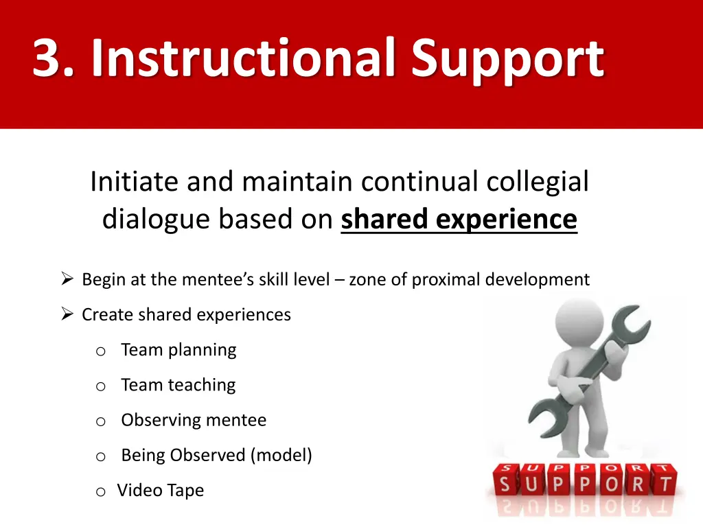 3 instructional support