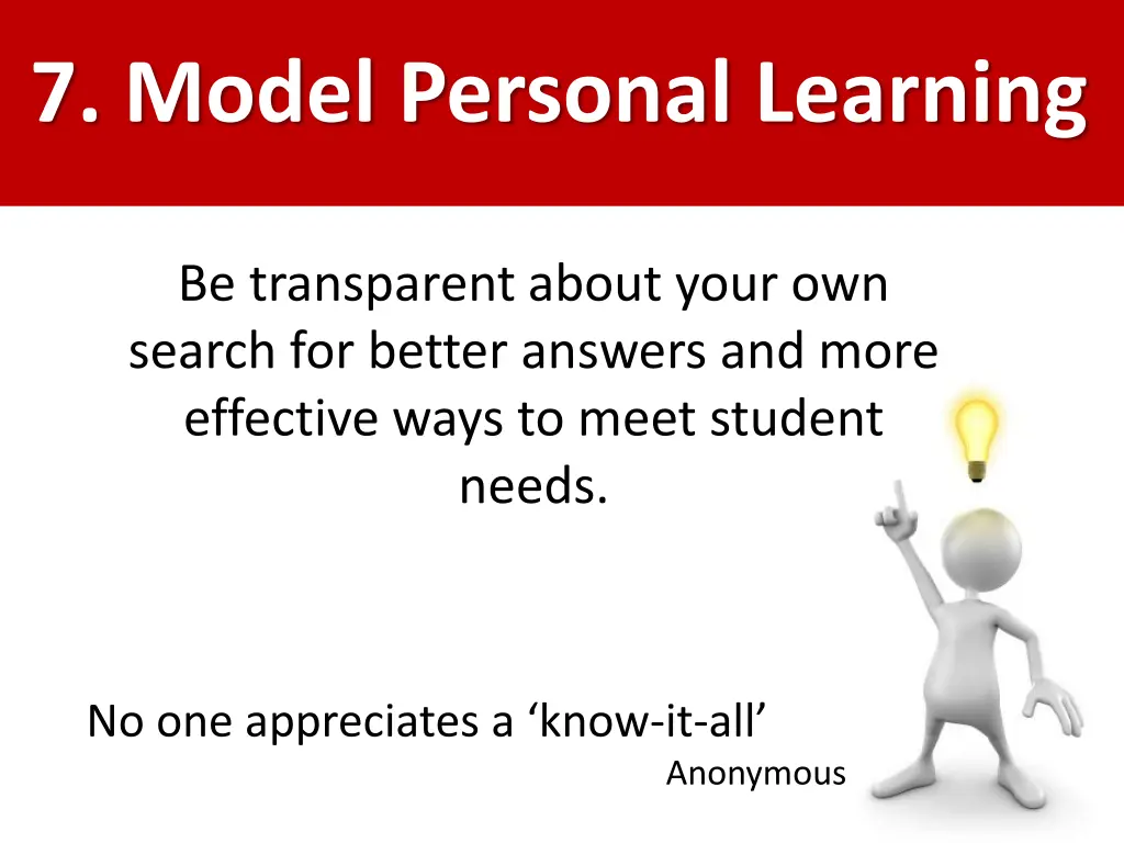 7 model personal learning