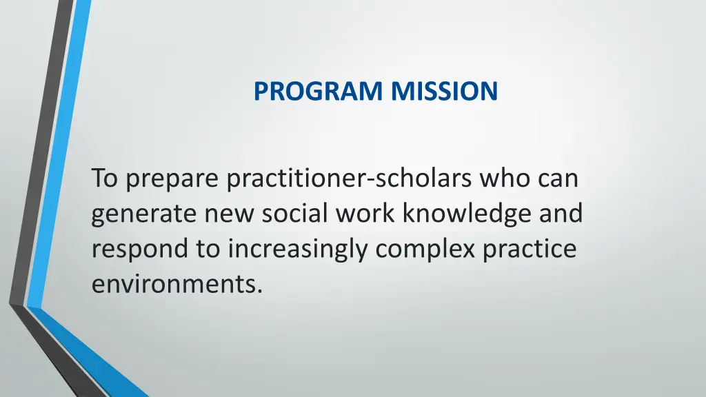 program mission