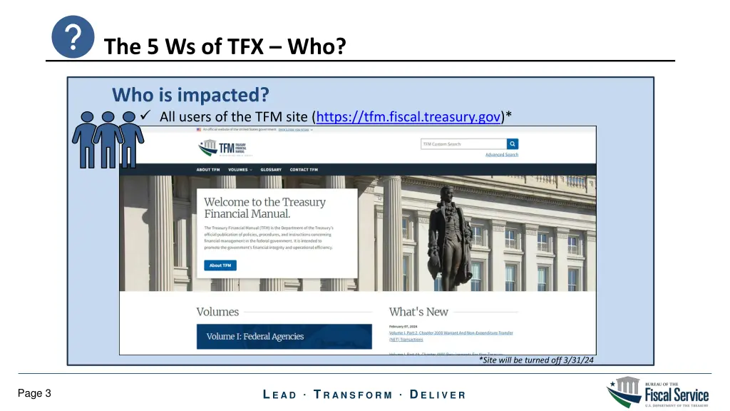 the 5 ws of tfx who