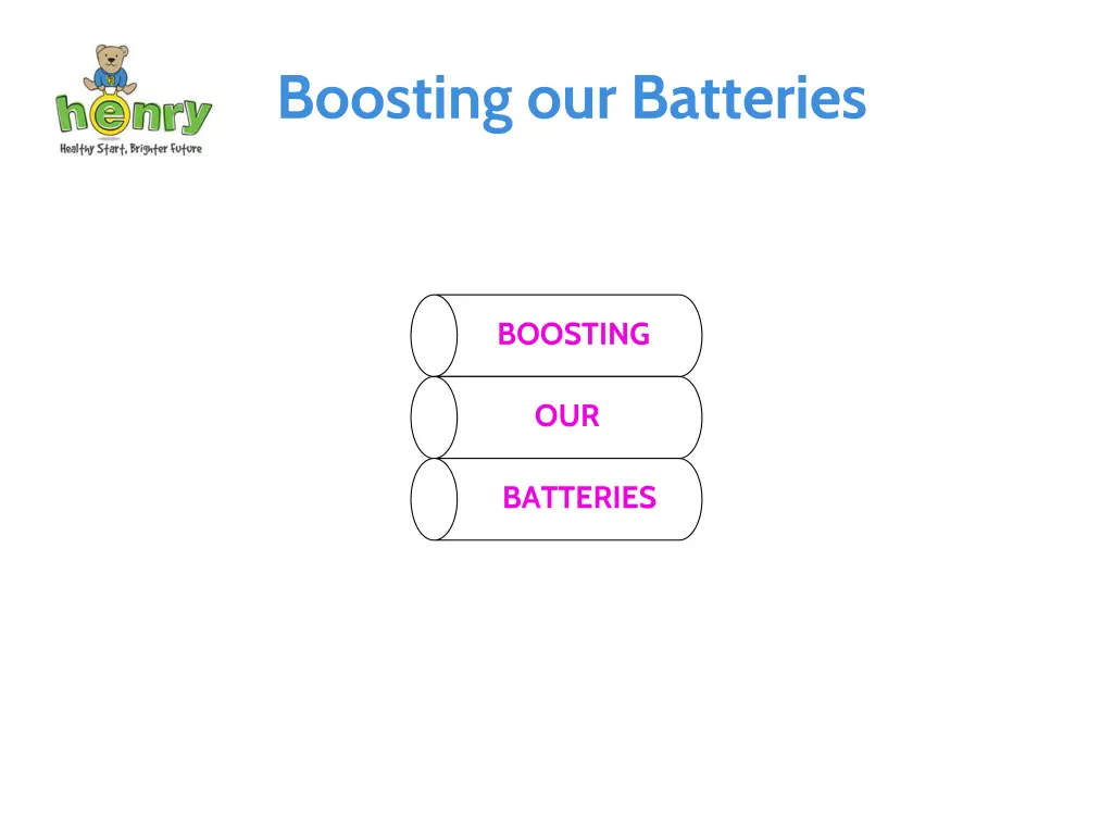 boosting our batteries