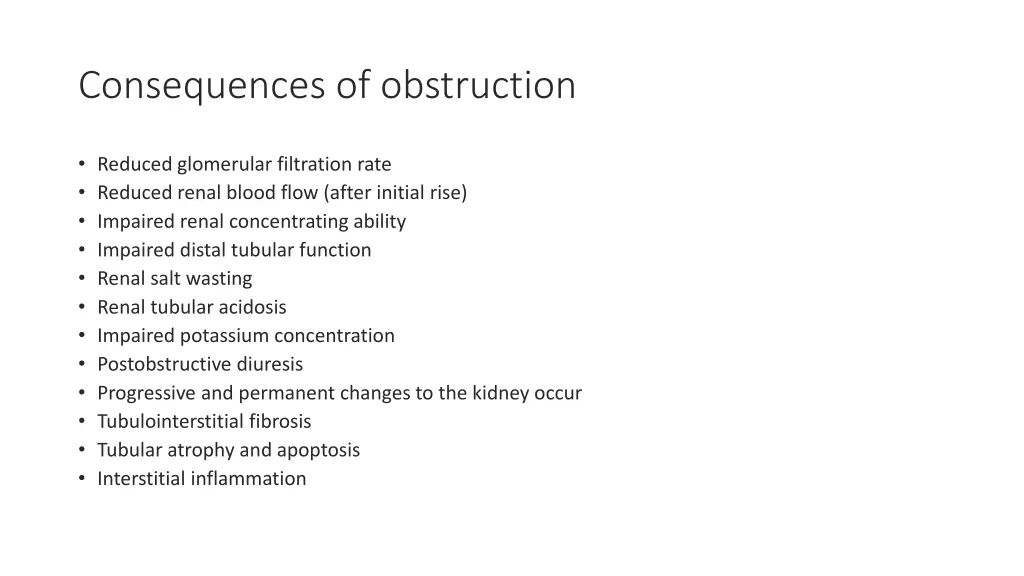 consequences of obstruction