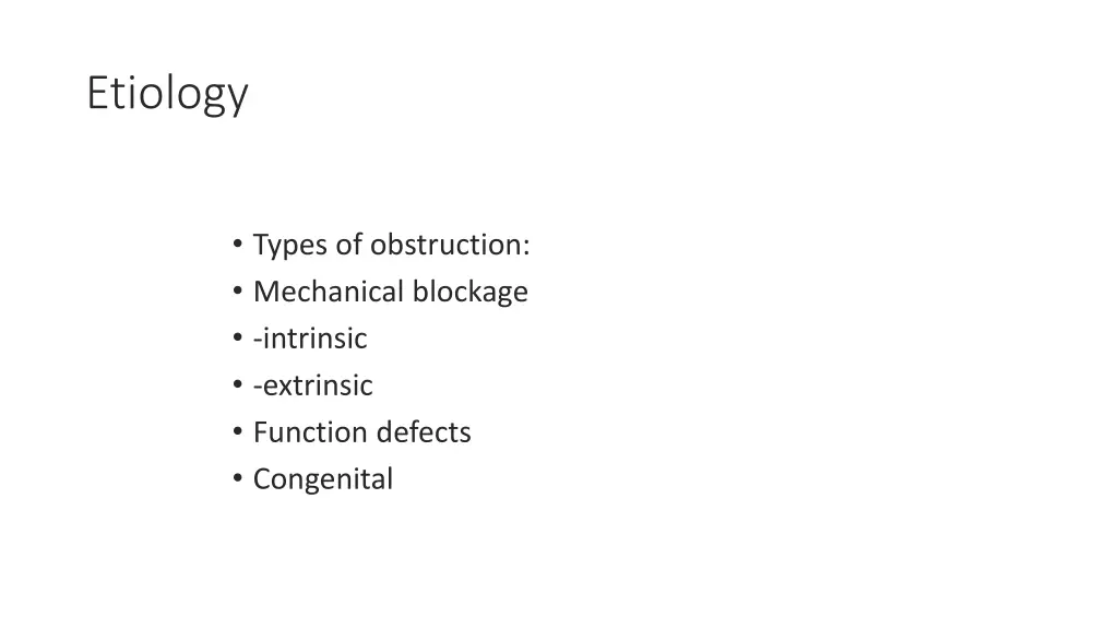 etiology