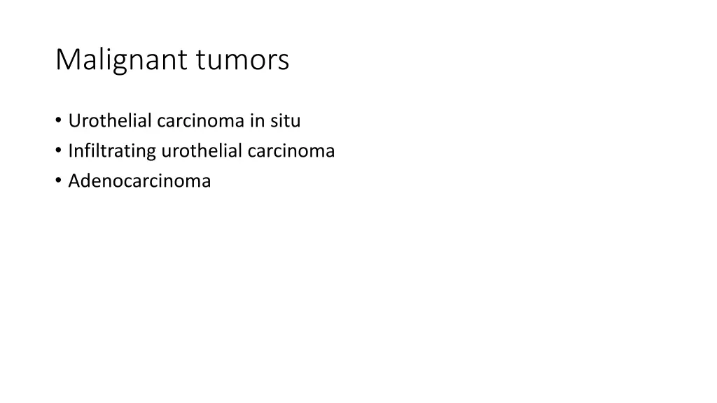 malignant tumors