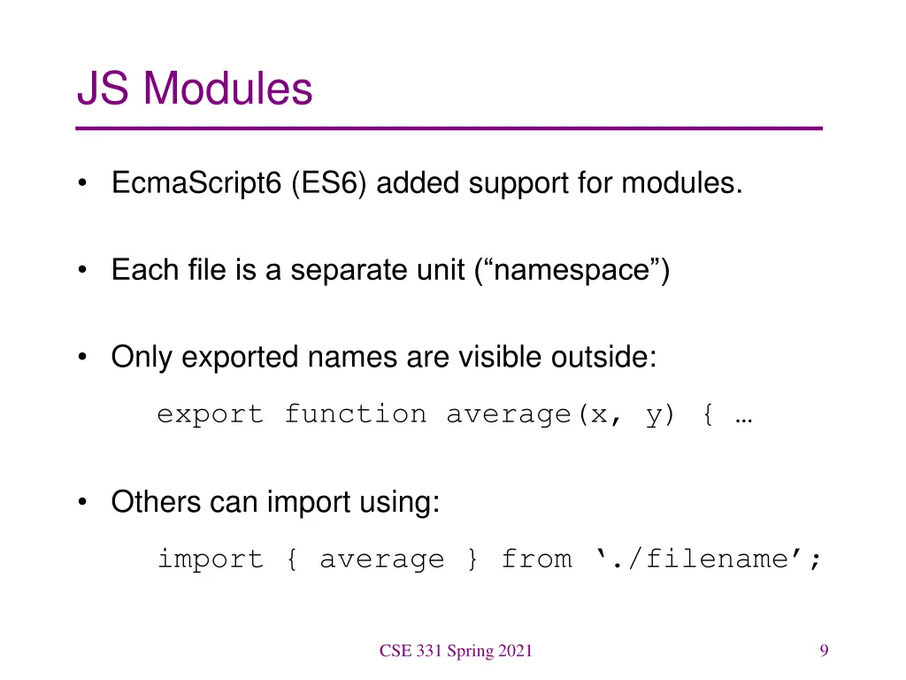 js modules