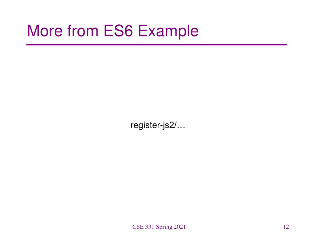 more from es6 example