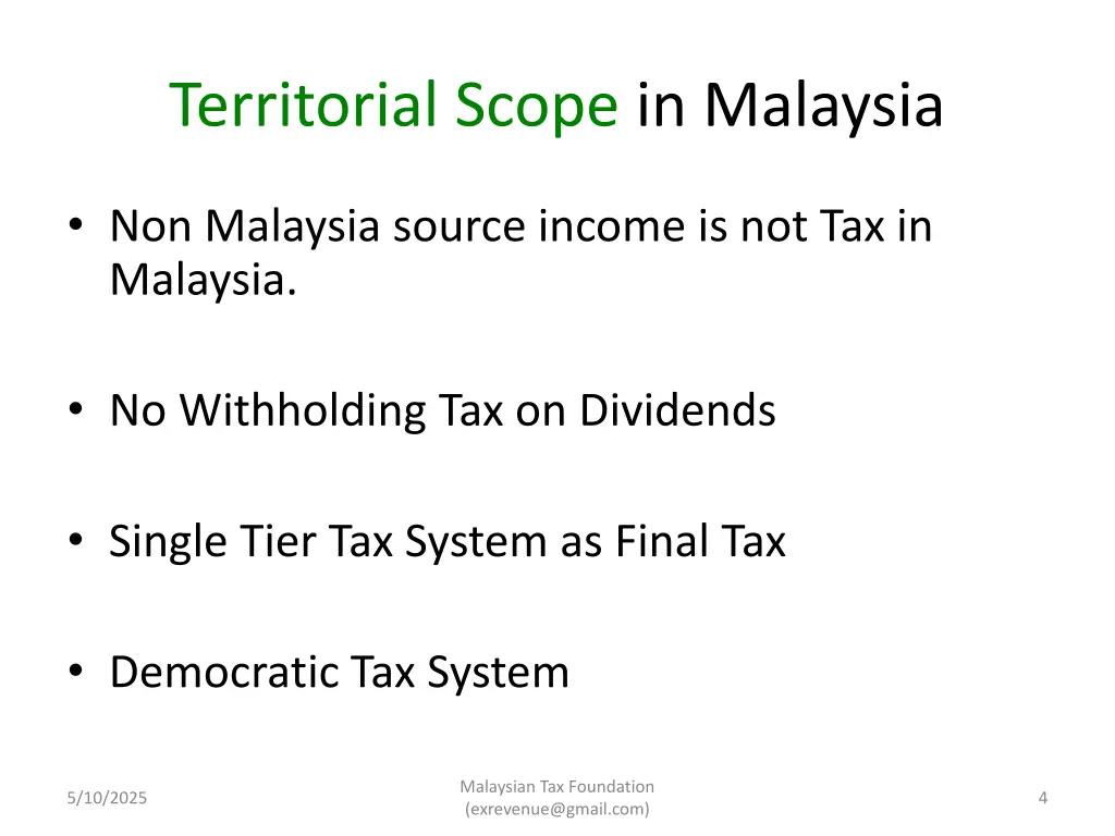 territorial scope in malaysia