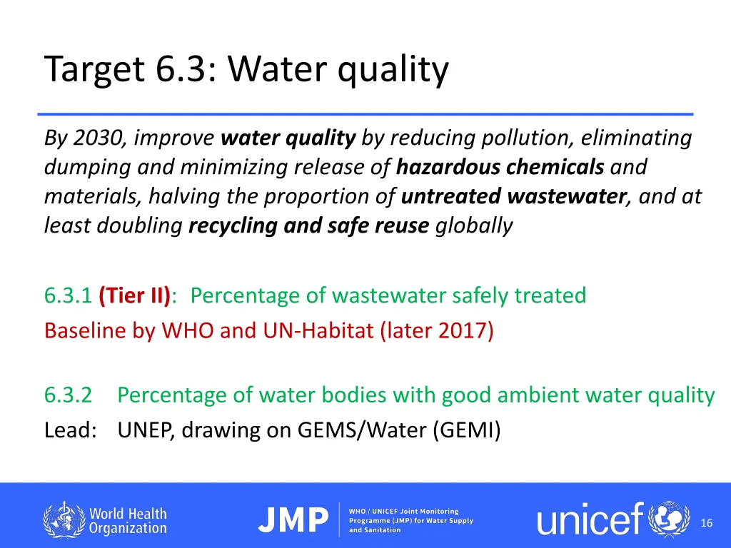 target 6 3 water quality